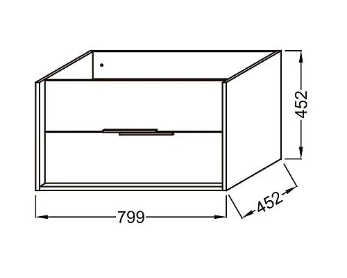 Приобрести Тумба дуб давос 79,9 см Jacob Delafon Vivienne EB1667-E75-E75 в магазине сантехники Santeh-Crystal.ru