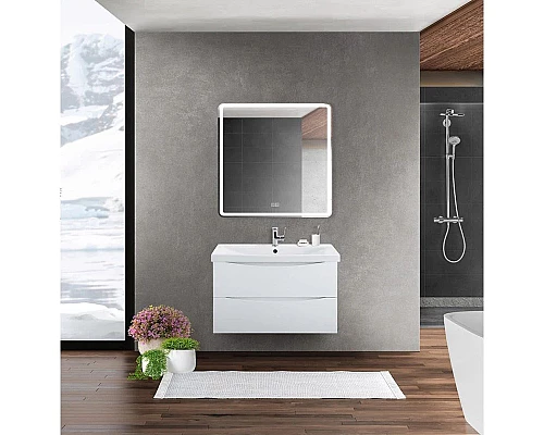 Приобрести Тумба Bianco Opaco 76,2 см BelBagno Marino MARINO-CER-800-2C-SO-BO-P в магазине сантехники Santeh-Crystal.ru