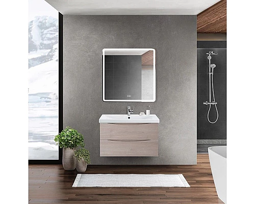 Заказать Тумба Rovere Grigio 76,2 см BelBagno Marino MARINO-CER-800-2C-SO-RG-P в магазине сантехники Santeh-Crystal.ru