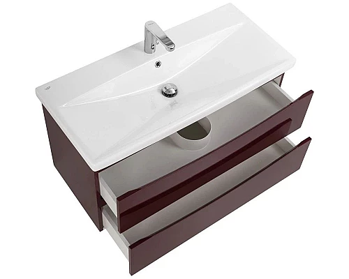 Заказать Тумба Bordo Lucido 86,8 см BelBagno Marino MARINO-CER-900-2C-SO-BRDL-P в магазине сантехники Santeh-Crystal.ru