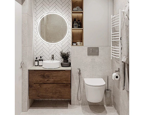 Заказать Тумба Rovere Moro 79,6 см BelBagno Etna ETNA-H60-800-2C-SO-RW-P в магазине сантехники Santeh-Crystal.ru