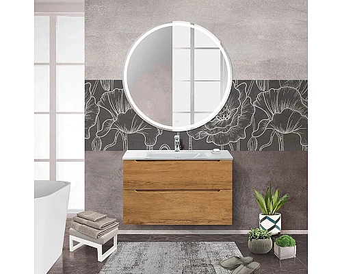 Купить Тумба Rovere Nature 89,6 см BelBagno Etna ETNA-H60-900-2C-SO-RN-P в магазине сантехники Santeh-Crystal.ru