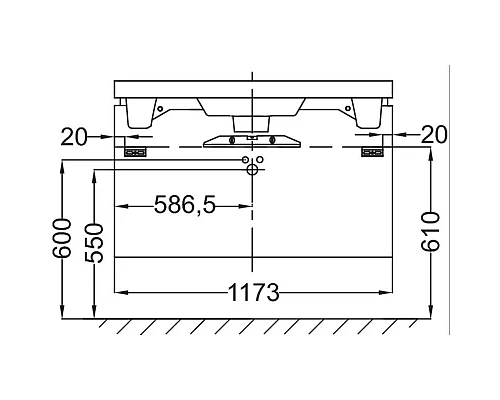 Заказать Тумба белый глянец 117,3 см Jacob Delafon Reve EB1137-G1C в магазине сантехники Santeh-Crystal.ru