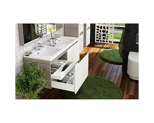 Приобрести Тумба 130 см espresso/белый Ravak SD Classic 1300 X000000425 в магазине сантехники Santeh-Crystal.ru