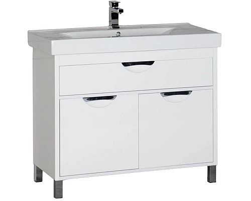 Купить Тумба белый 96 см Aquanet Гретта 00179199 в магазине сантехники Santeh-Crystal.ru