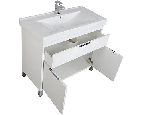 Купить Тумба белый 96 см Aquanet Гретта 00179199 в магазине сантехники Santeh-Crystal.ru