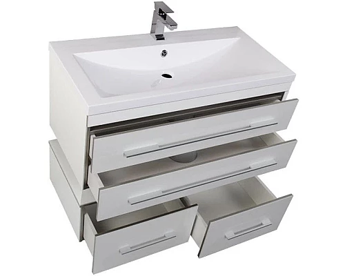 Купить Тумба белый 99,2 см Aquanet Верона 00175382 в магазине сантехники Santeh-Crystal.ru