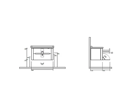 Заказать Тумба белый матовый 94 см Kerasan Waldorf 919230bimat в магазине сантехники Santeh-Crystal.ru