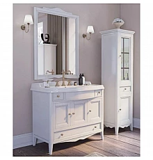 Тумба с раковиной белый 105 см Tiffany World Veronica Nuova VER6105B+AR874BIx1KOMPLEKT