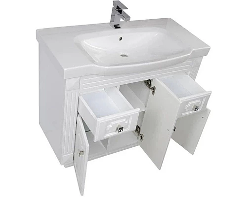 Купить Тумба белый 96 см Aquanet Фредерика 00169967 в магазине сантехники Santeh-Crystal.ru