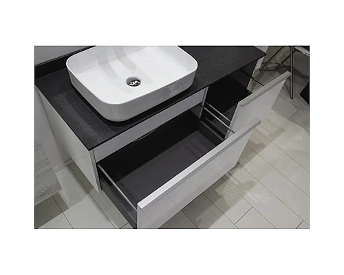 Заказать Тумба с раковиной белый глянец 120 см Comforty Милан 0000004023 в магазине сантехники Santeh-Crystal.ru