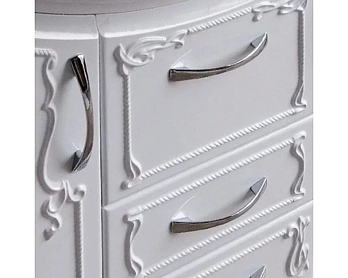 Приобрести Тумба с раковиной белый глянец 96,5 см Atoll Барселона в магазине сантехники Santeh-Crystal.ru