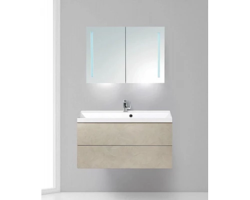 Приобрести Тумба Stucco Veneziano 100 см BelBagno Regina REGINA-1000-2C-SO-SV-BLUM в магазине сантехники Santeh-Crystal.ru