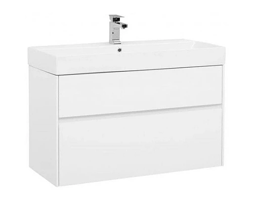 Заказать Тумба белый глянец 97,2 см Aquanet Бруклин 00203961 в магазине сантехники Santeh-Crystal.ru