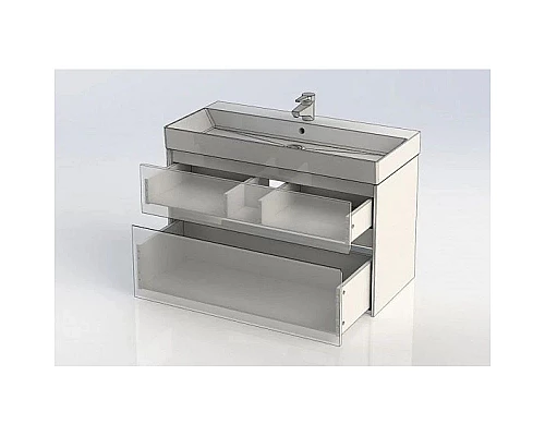 Заказать Тумба белый глянец 97,2 см Aquanet Бруклин 00203961 в магазине сантехники Santeh-Crystal.ru