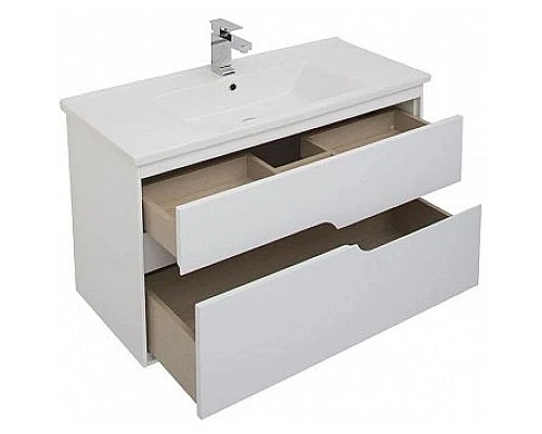 Заказать Тумба белый глянец 97 см Aquanet Модена 00198489 в магазине сантехники Santeh-Crystal.ru