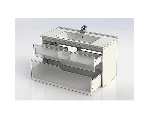 Заказать Тумба белый глянец 97 см Aquanet Модена 00198489 в магазине сантехники Santeh-Crystal.ru