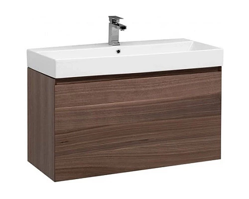 Купить Тумба орех 97,2 см Aquanet Нью-Йорк 00203949 в магазине сантехники Santeh-Crystal.ru