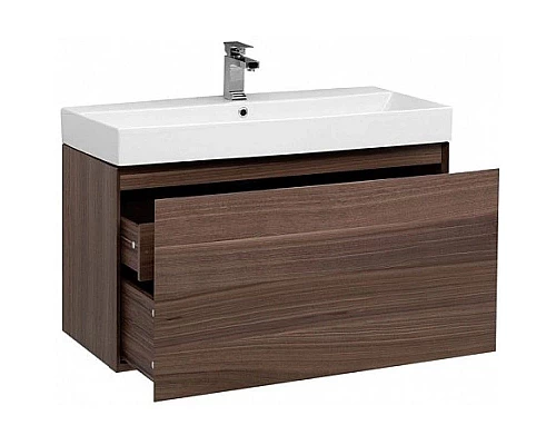 Купить Тумба орех 97,2 см Aquanet Нью-Йорк 00203949 в магазине сантехники Santeh-Crystal.ru