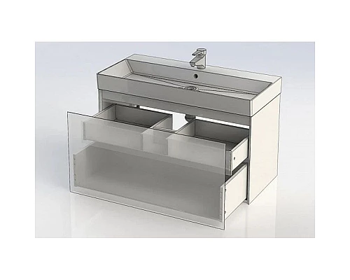 Купить Тумба орех 97,2 см Aquanet Нью-Йорк 00203949 в магазине сантехники Santeh-Crystal.ru