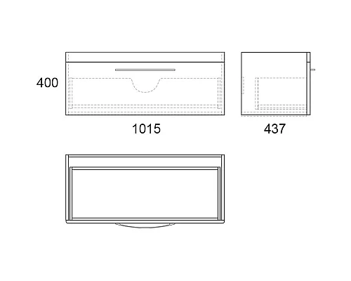 Приобрести Тумба белый глянец 101.5 см OWL 1975 Skansen OW05.02.00 в магазине сантехники Santeh-Crystal.ru