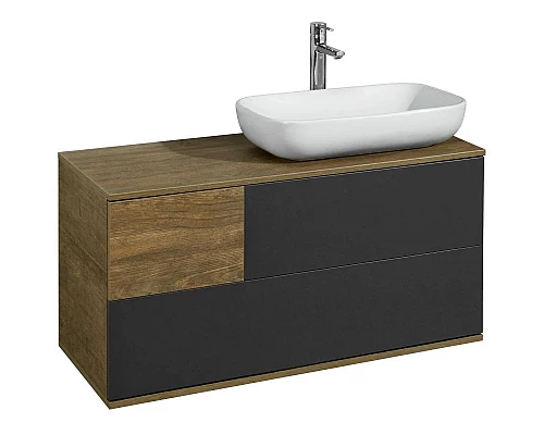 Купить Тумба дуб кантри/антрацит 105 см Акватон Терра 1A246901TEKA0 в магазине сантехники Santeh-Crystal.ru