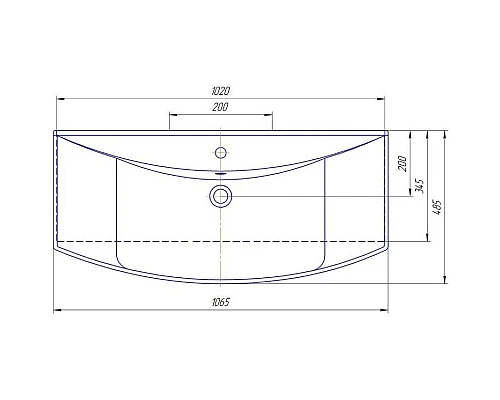 Приобрести Тумба с раковиной белый глянец 106,5 см с бельевой корзиной Bellezza Глория 4638518080014 + 4620008197340 в магазине сантехники Santeh-Crystal.ru