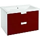 Купить Тумба с раковиной красный глянец/белый глянец 100 см Bellezza Пегас 4630417270039 + 5902115715297 в магазине сантехники Santeh-Crystal.ru