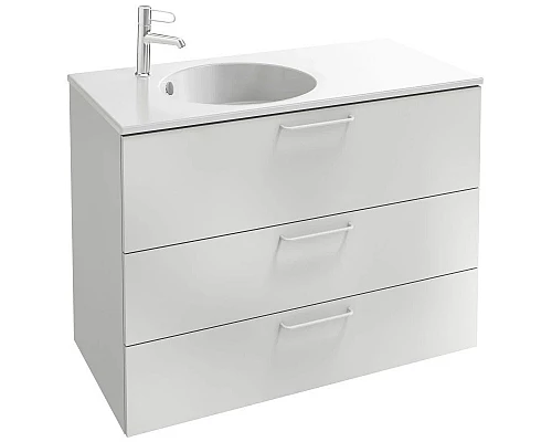 Приобрести Тумба белый глянец 100 см Jacob Delafon Odeon Rive Gauche EB2534-R6-G1C в магазине сантехники Santeh-Crystal.ru