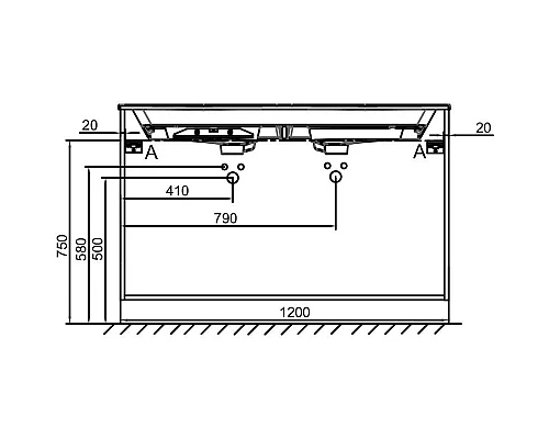 Купить Тумба белый глянец 120 см Jacob Delafon Odeon Rive Gauche EB2535-R9-G1C в магазине сантехники Santeh-Crystal.ru