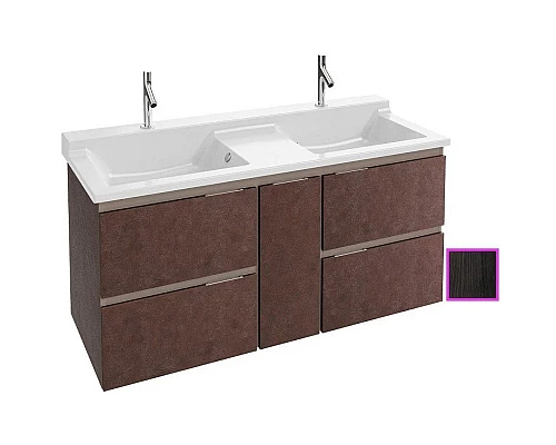 Купить Тумба черное дерево 136 см Jacob Delafon Soprano EB1332-E15 в магазине сантехники Santeh-Crystal.ru