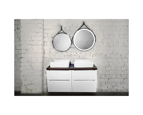 Заказать Тумба белый глянец 120 см Jorno Wood Wood.01.60/P/W + Wood.01.60/P/W + Wood.06.120/DW в магазине сантехники Santeh-Crystal.ru