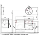 Приобрести Тумба с раковиной серый матовый 122 см Jorno Wood Wood.01.60/P/GR + Wood.06.122/DW + Mol.08.65/W + Bra.05.461/L/W в магазине сантехники Santeh-Crystal.ru