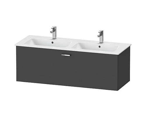 Купить Тумба графит матовый 127,5 см Duravit XBase XB603404949 в магазине сантехники Santeh-Crystal.ru