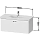 Купить Тумба дуб 100 см Duravit XBase XB607203030 в магазине сантехники Santeh-Crystal.ru