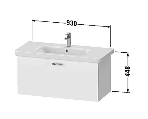 Купить Тумба дуб 93 см Duravit XBase XB607703030 в магазине сантехники Santeh-Crystal.ru