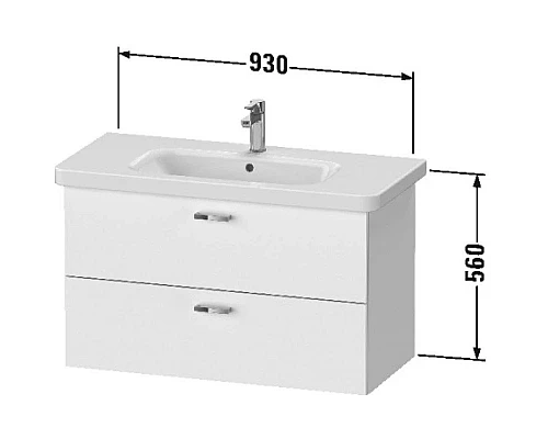 Приобрести Тумба каштан 93 см Duravit XBase XB619705353 в магазине сантехники Santeh-Crystal.ru