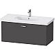 Купить Тумба графит матовый 100 см Duravit XBase XB607204949 в магазине сантехники Santeh-Crystal.ru