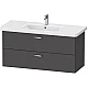 Купить Тумба графит матовый 113 см Duravit XBase XB619804949 в магазине сантехники Santeh-Crystal.ru