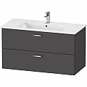 Тумба графит матовый 100 см Duravit XBase XB612204949