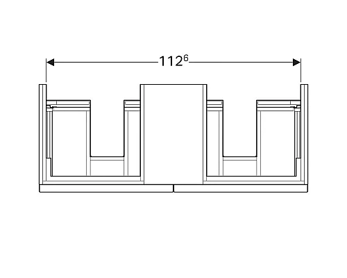 Приобрести Тумба платина глянец 119 см Geberit iCon 840322000 в магазине сантехники Santeh-Crystal.ru