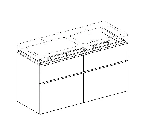 Заказать Тумба натуральный дуб 119 см Geberit iCon 841522000 в магазине сантехники Santeh-Crystal.ru