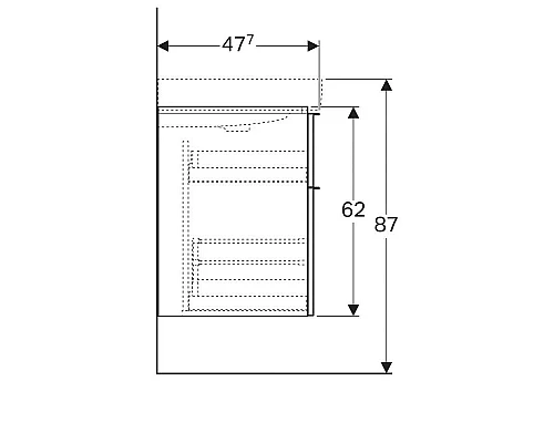 Заказать Тумба натуральный дуб 119 см Geberit iCon 841522000 в магазине сантехники Santeh-Crystal.ru