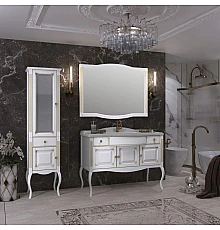 Комплект мебели белый золотая патина 120 см Opadiris Лаура