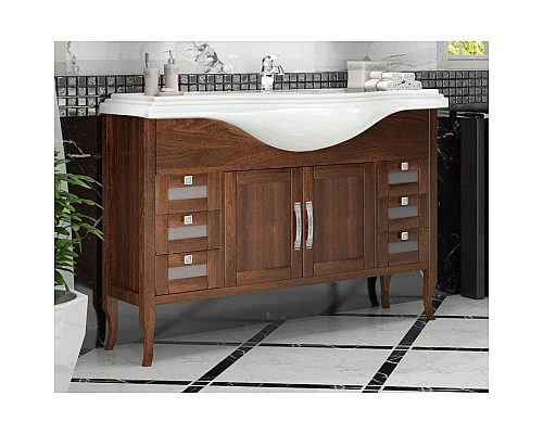 Купить Комплект мебели светлый орех 121,5 см Opadiris Мираж в магазине сантехники Santeh-Crystal.ru