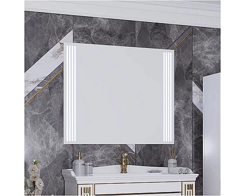 Заказать Комплект мебели белый золотая патина 100 см Opadiris Оникс в магазине сантехники Santeh-Crystal.ru