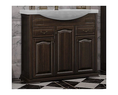 Купить Комплект мебели белый матовый 97 см Opadiris Риспекто SET/00-00002565/4630055550531/Z0000004918/00000001041 в магазине сантехники Santeh-Crystal.ru