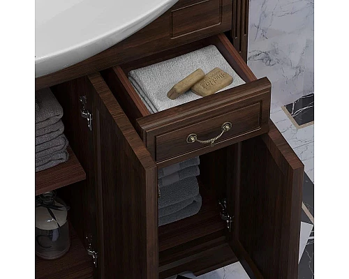 Купить Комплект мебели белый матовый 97 см Opadiris Риспекто SET/00-00002565/4630055550531/Z0000004918/00000001041 в магазине сантехники Santeh-Crystal.ru