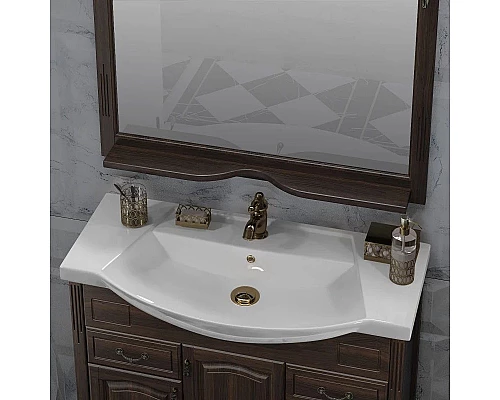 Купить Комплект мебели белый матовый 97 см Opadiris Риспекто SET/00-00002565/4630055550531/Z0000004918/00000001041 в магазине сантехники Santeh-Crystal.ru