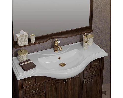 Приобрести Тумба с раковиной орех антикварный 121 см Opadiris Риспекто в магазине сантехники Santeh-Crystal.ru